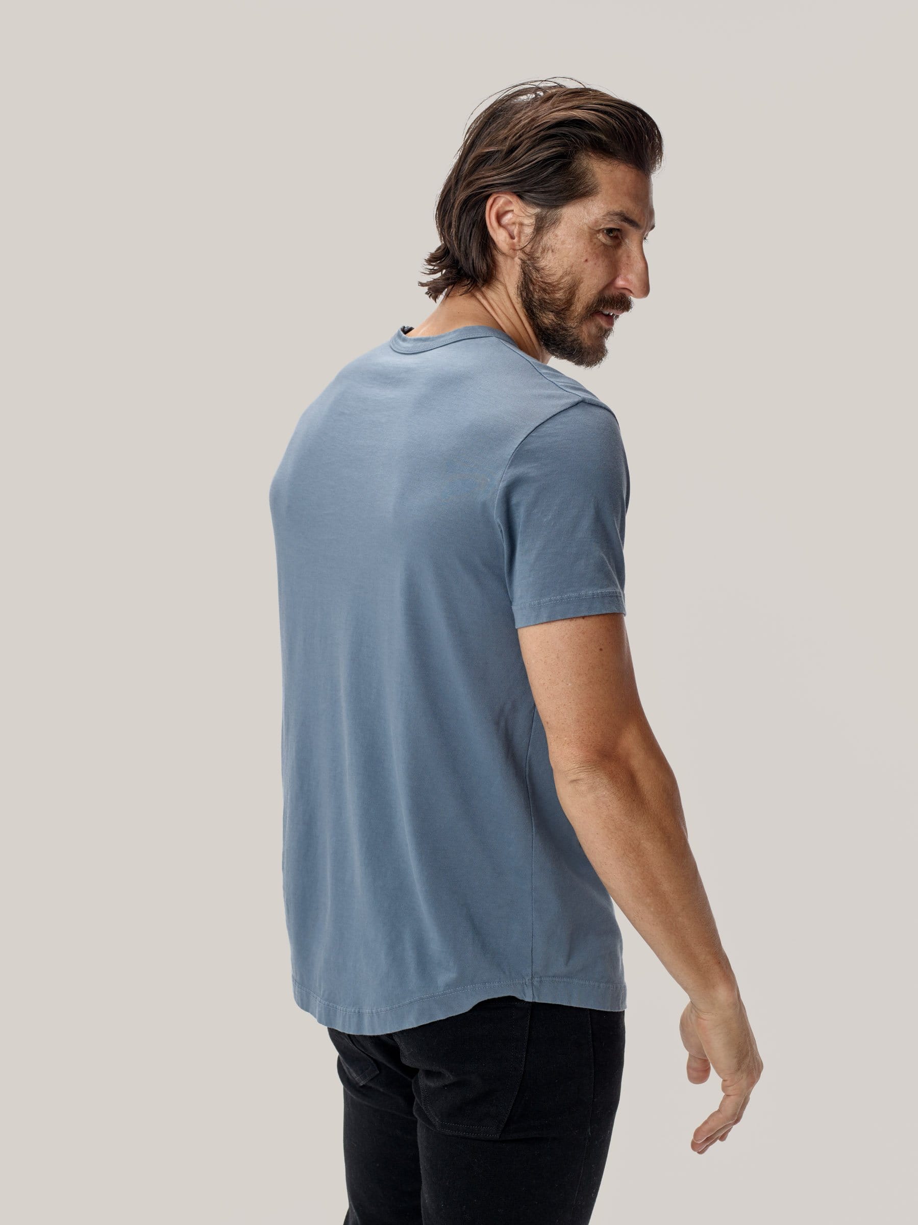 Baltic Pima Curved Hem Tee Buck Mason