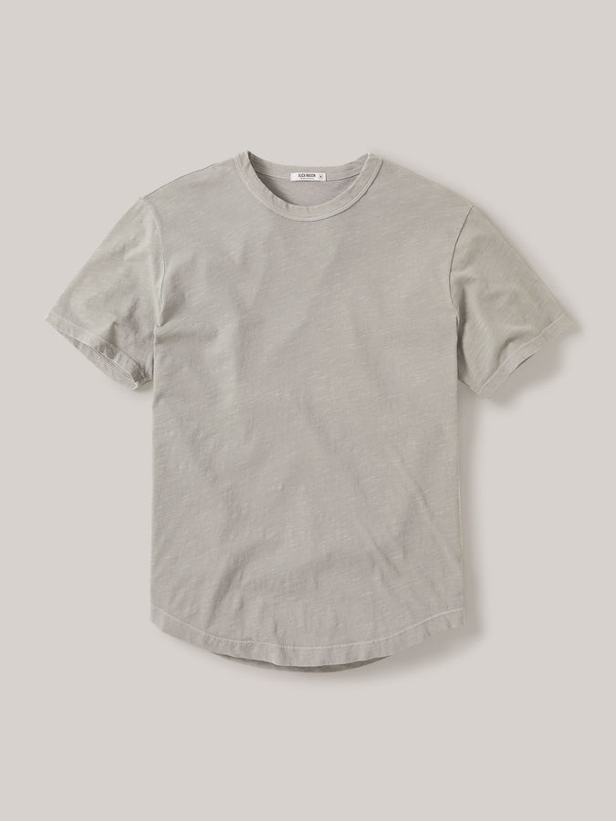 Pictures of Burma Venice Wash Slub Curved Hem Tee from a variety of angles