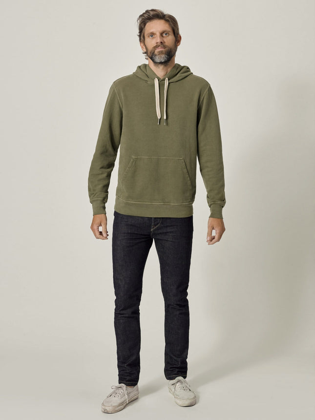 loopback hooded sweat