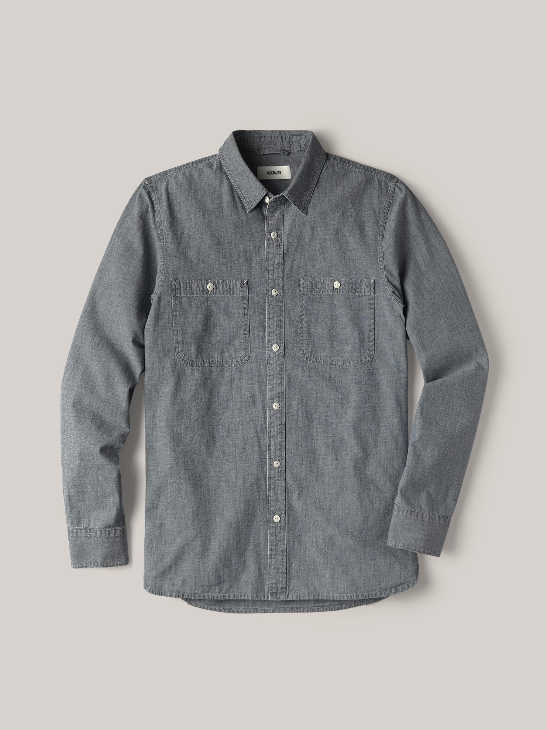 Buck Mason - M008 Medium Wash Chambray Work Shirt