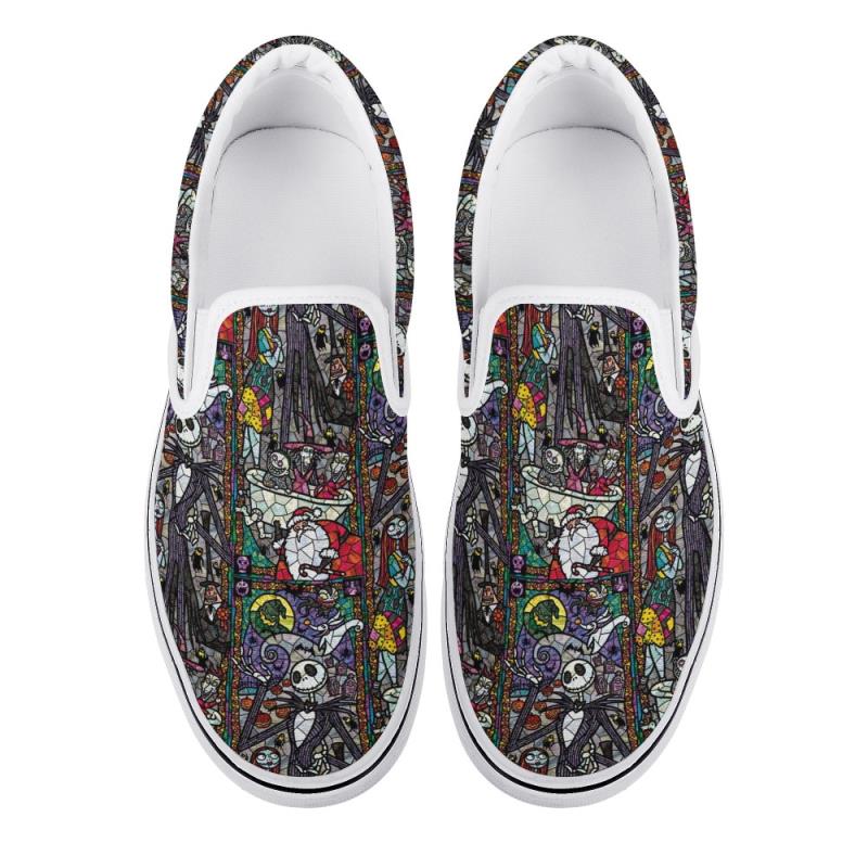 Stained Glass NBC Canvas Tennis Shoes - Preorder – Happy Day Boutique