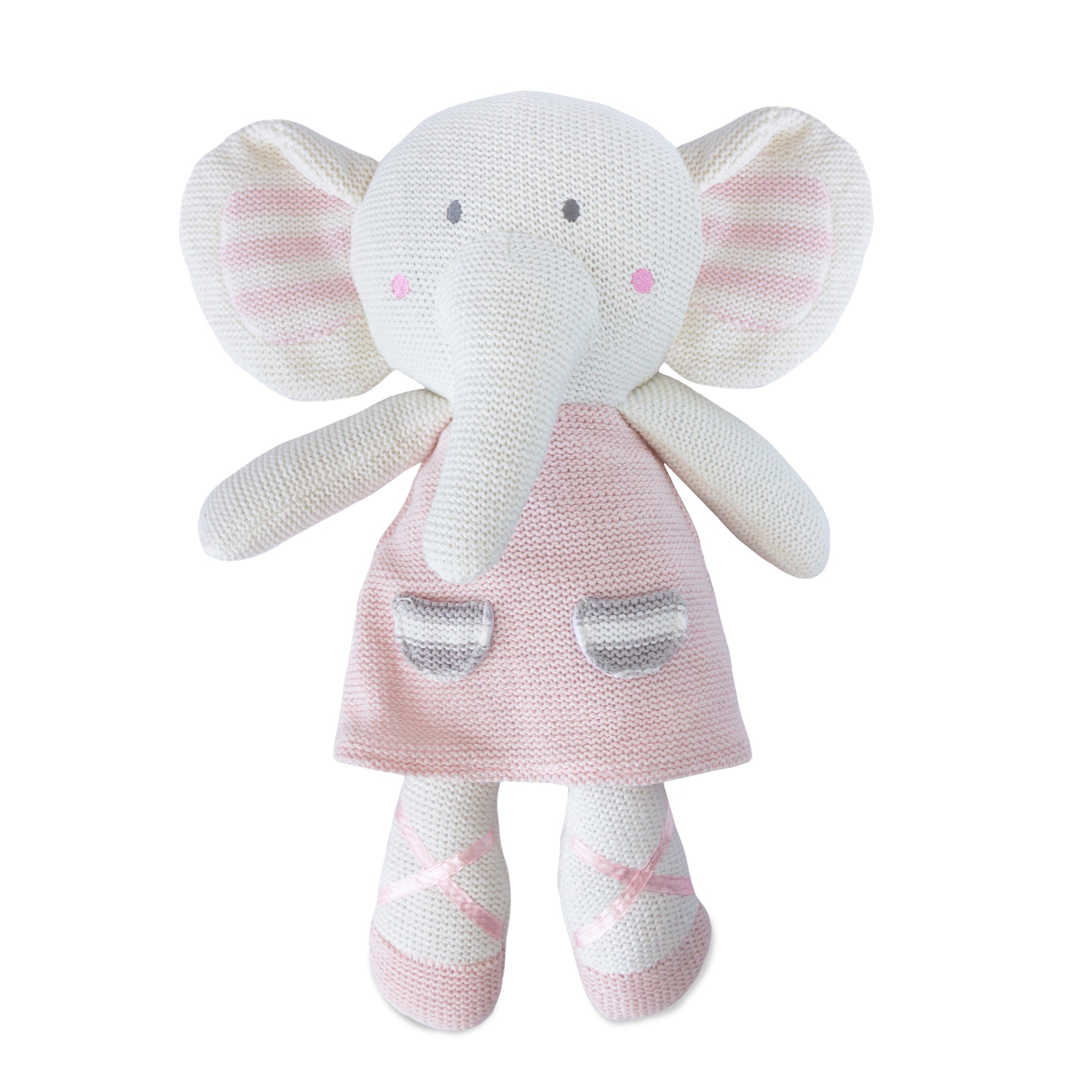 Knitted Toy Amelia Elephant Living Textiles Living Textiles Co