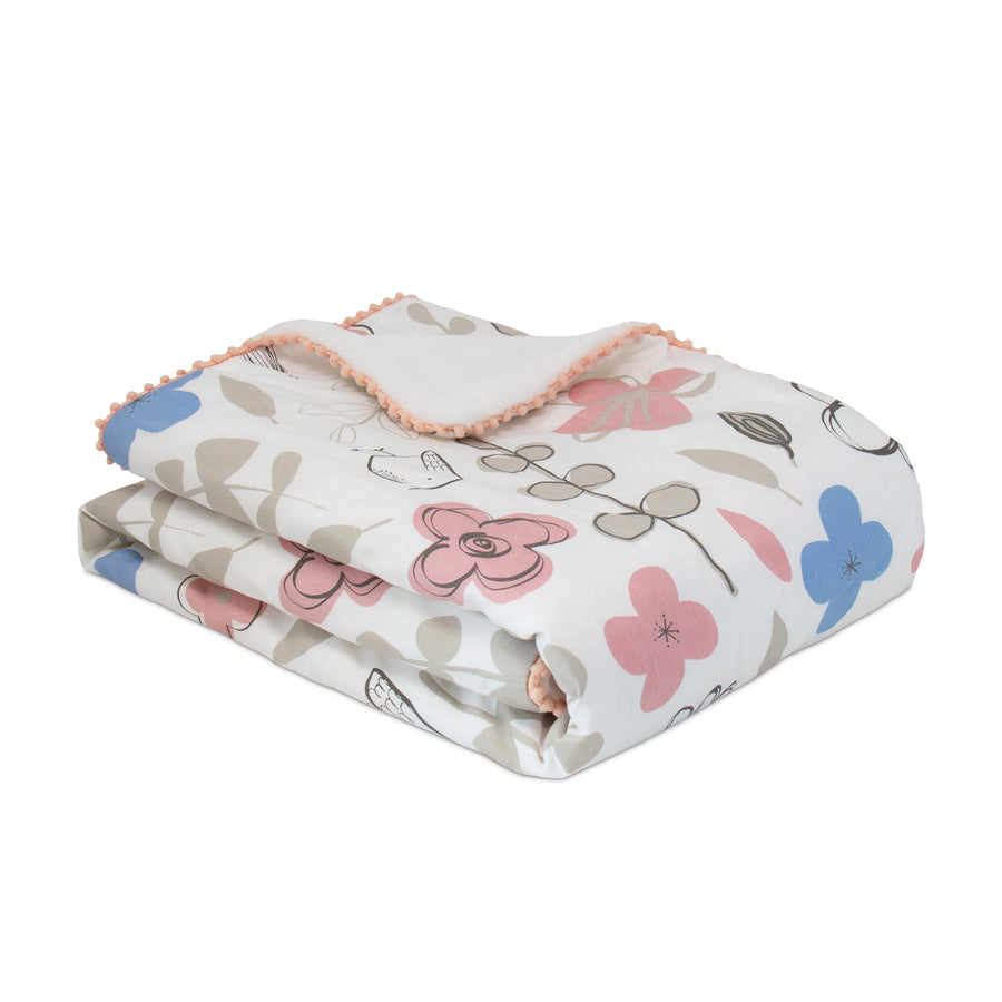 Baby Blanket w/ Sherpa - Mazie | Living Textiles Co.