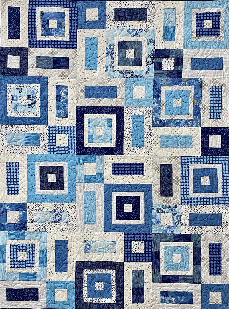 blue quilt