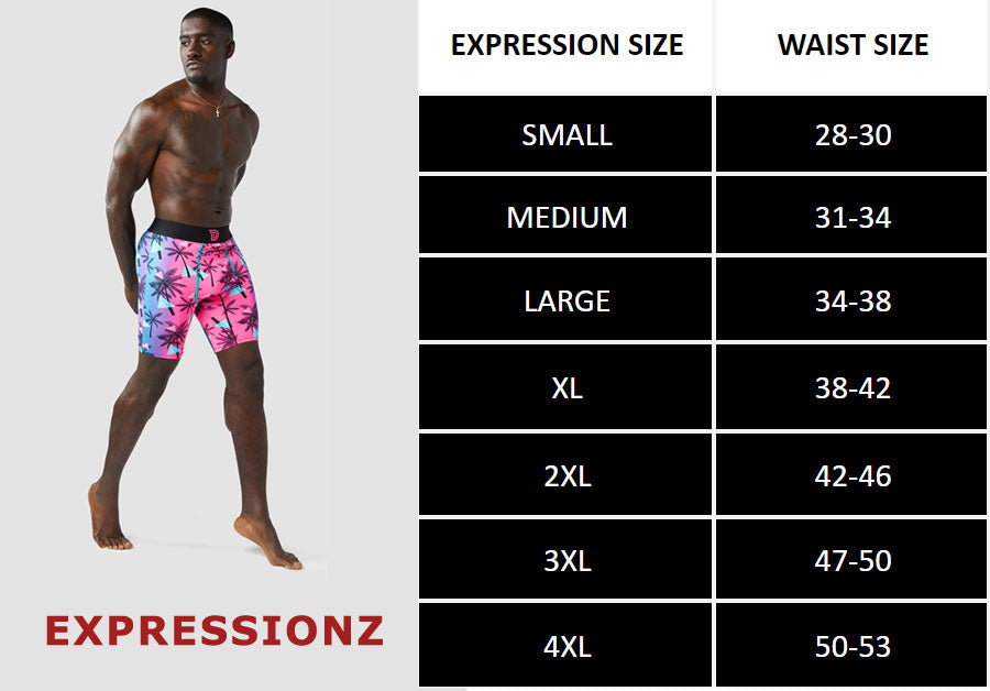 Expression Size Chart – Drawlz Brand Co.