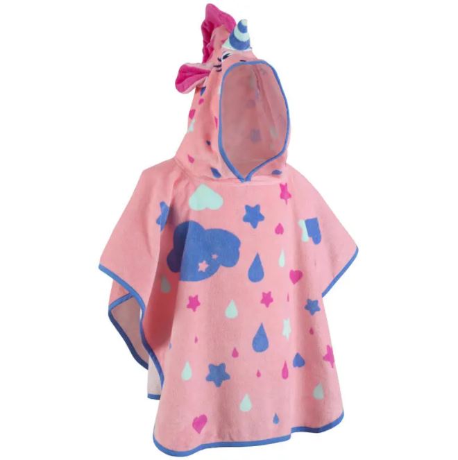 Baby Poncho With Hood Pink Unicorn I Boys Swimwear Online India