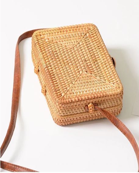 rattan sling bag