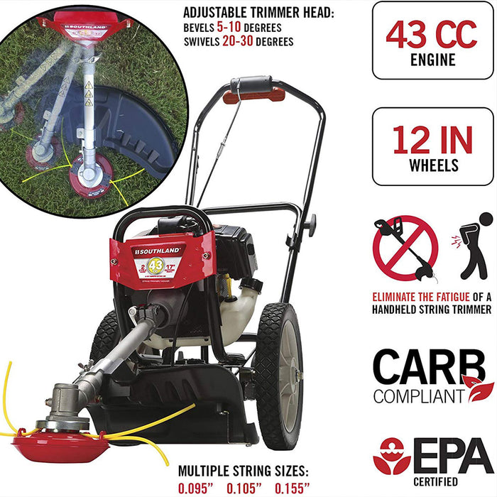 southland wheeled string trimmer