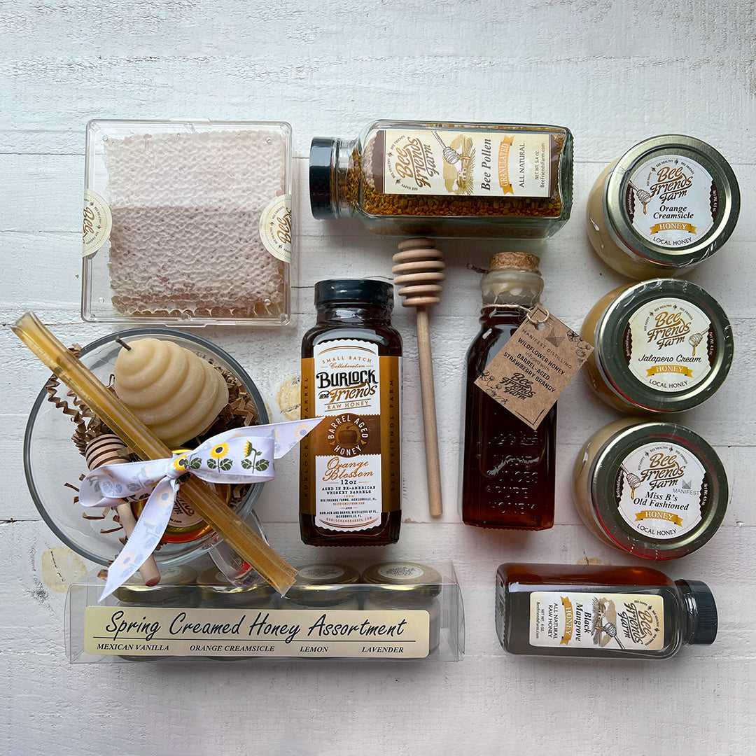 Bee Gift Box With Soap and Honey, Honey Bee Sweet Themed Gift Basket, Bee  Lover, Beekeeper Gift, Save the Bees Set 