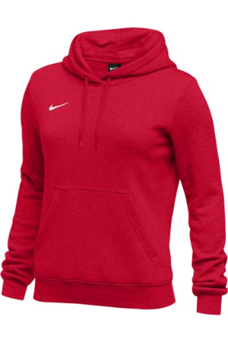 ladies red nike hoodie