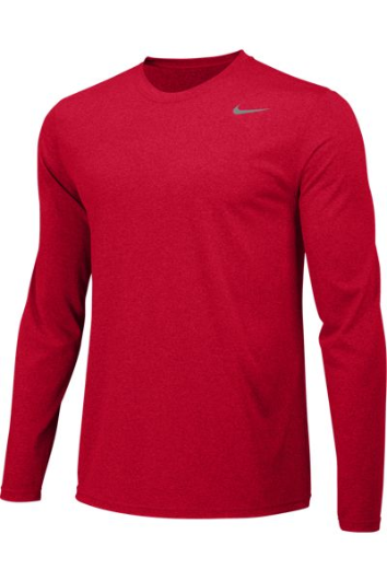 red nike long sleeve t shirt