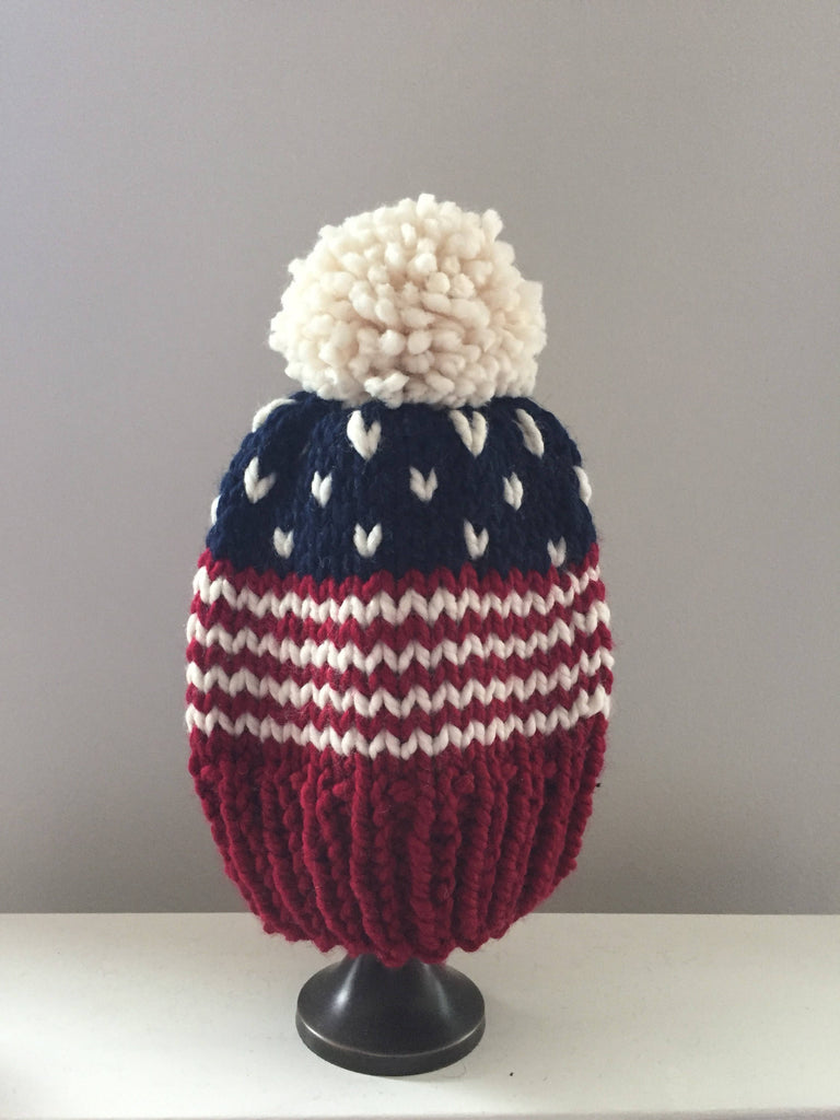 Stars and Stripes Matching Hat Set Meggles Knits