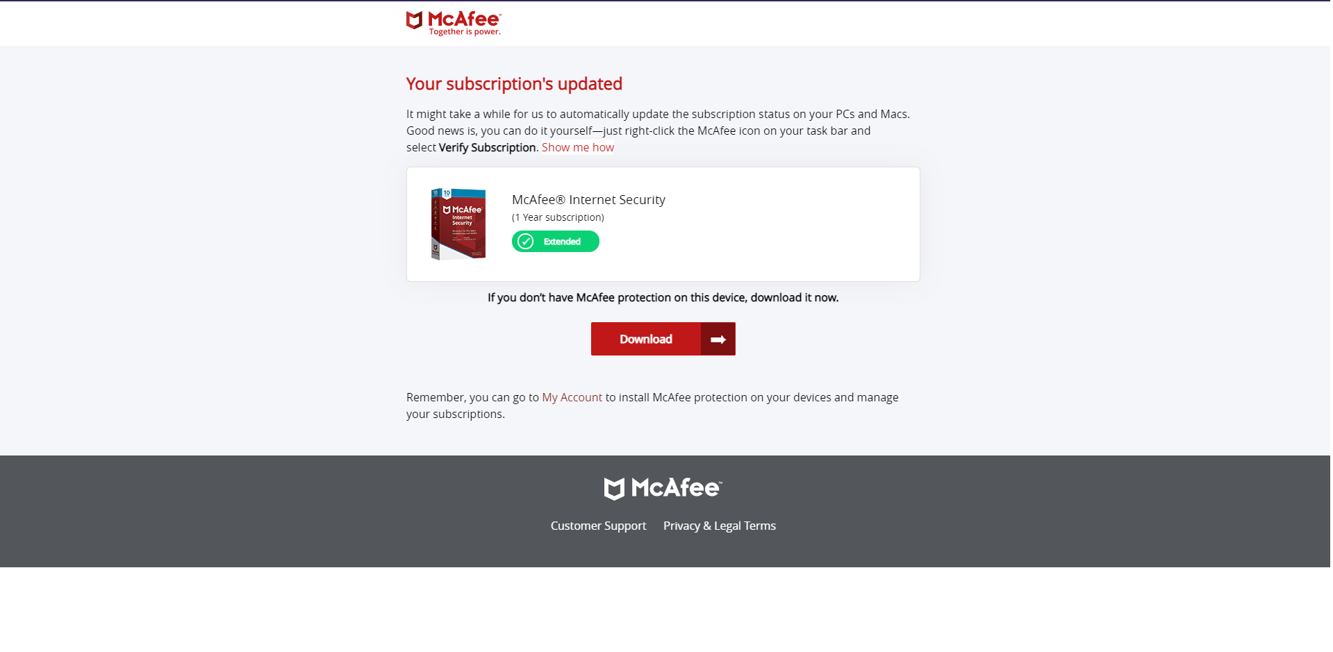 McAfee Activation