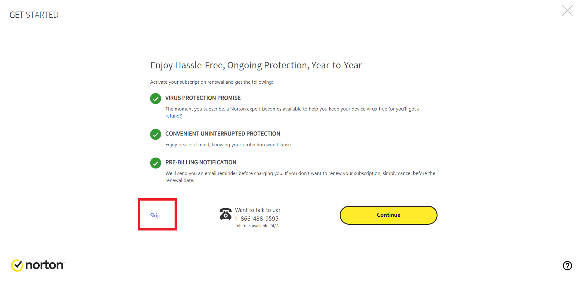 Norton Internet Security Activation Skip - AntivirusSale.com