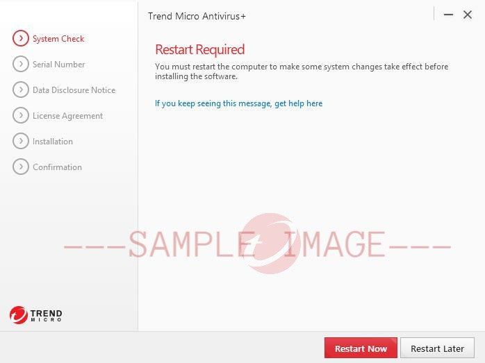 Trend Micro Antivirus Plus Inst 2allation Restart PC