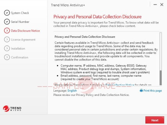 Trend Micro Antivirus Plus Installation Read Data Disclosure