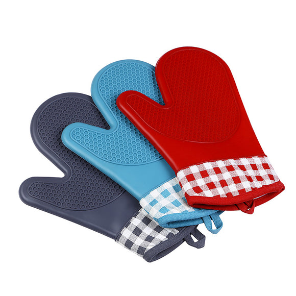 KCASA,Silicone,Cotton,Mitts,Microwave,Resistant,Holder,Gloves