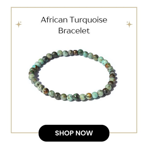 African Turquoise Bracelet  for Sagittarius