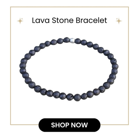 Lava Stone Bracelet for Cancer