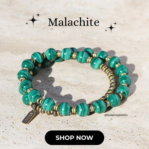 malachite jewelry for love