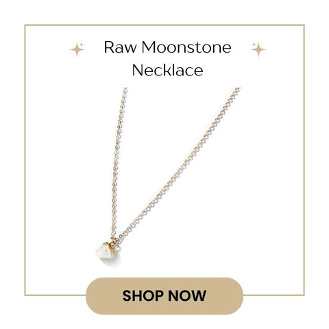 Moonstone Pendant Necklace for Gemini