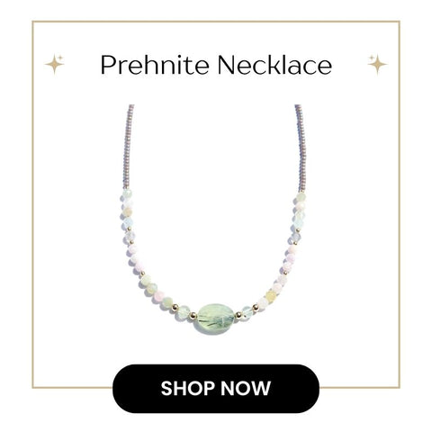 Prehnite Necklace for Emotional release