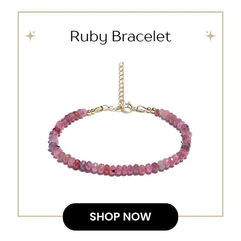 Ruby Bracelet for Passion and Vitality