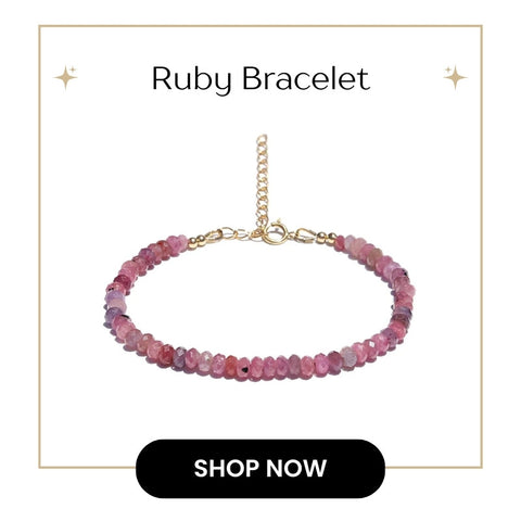 Ruby Bracelet for Sagittarius