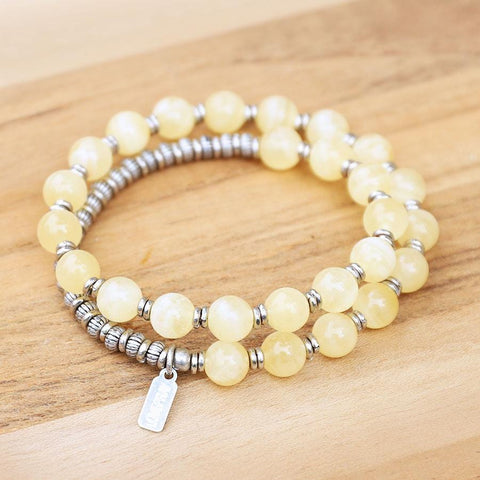 yellow chalcedony bracelet