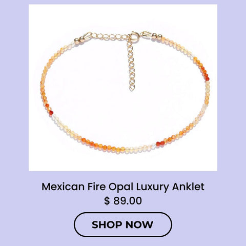 Mexican Fire Opal luxury bracelet