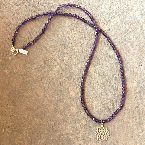 Amethyst Crown Chakra necklace