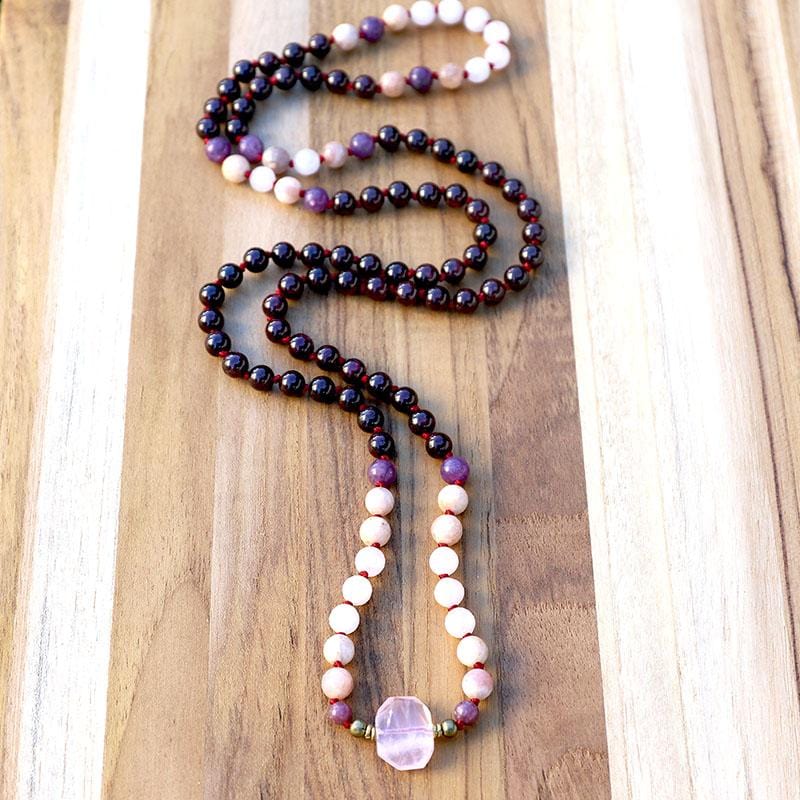 Buy ABALONE MALA // Rainbow Gemstone Candy Necklace // Carnelian Rhodonite  Amethyst Amazonite Online in India - Etsy