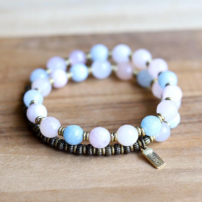 Morganite Mala Bracelet – Lovepray jewelry