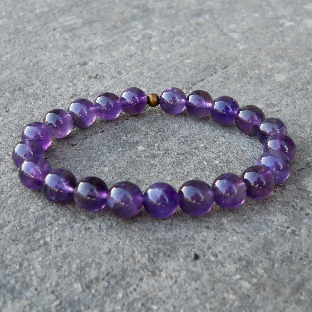 amethyst gemstone bracelet