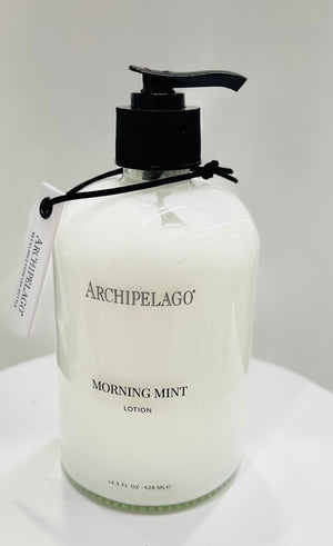 Morning Mint Body Lotion Glass Bottle - The Truffle Pig
