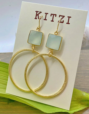 Adonis Circle Drop Earrings - The Truffle Pig