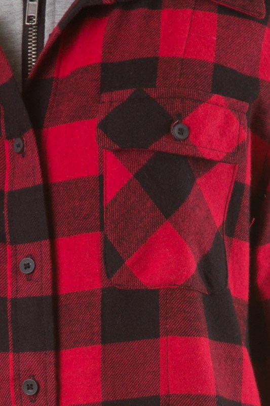 Buffalo Checkered Flannel Jacket (Grey) – Gunny Sack and Co