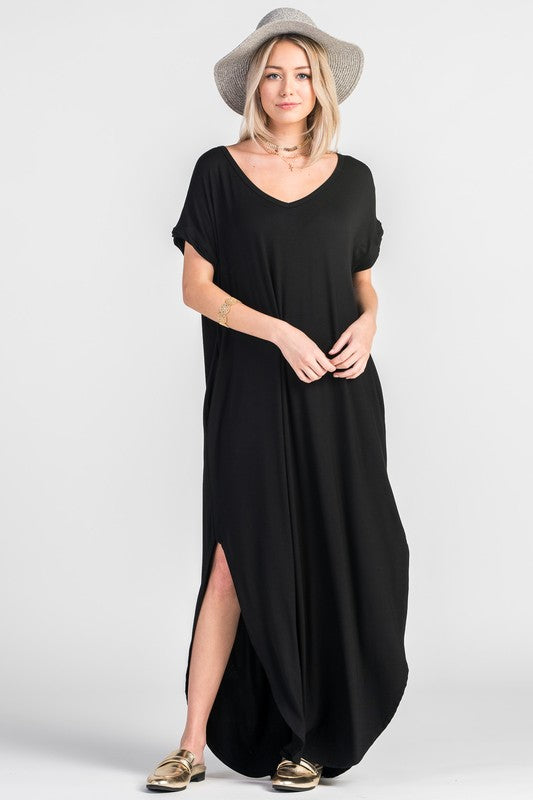 Fave Maxi Dress with Pockets (5 Colors) – Gunny Sack and Co