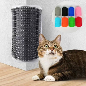 Cat Massage Selfcare Grooming Tool Corner Wall Scratcher - Peddlers Trunk 