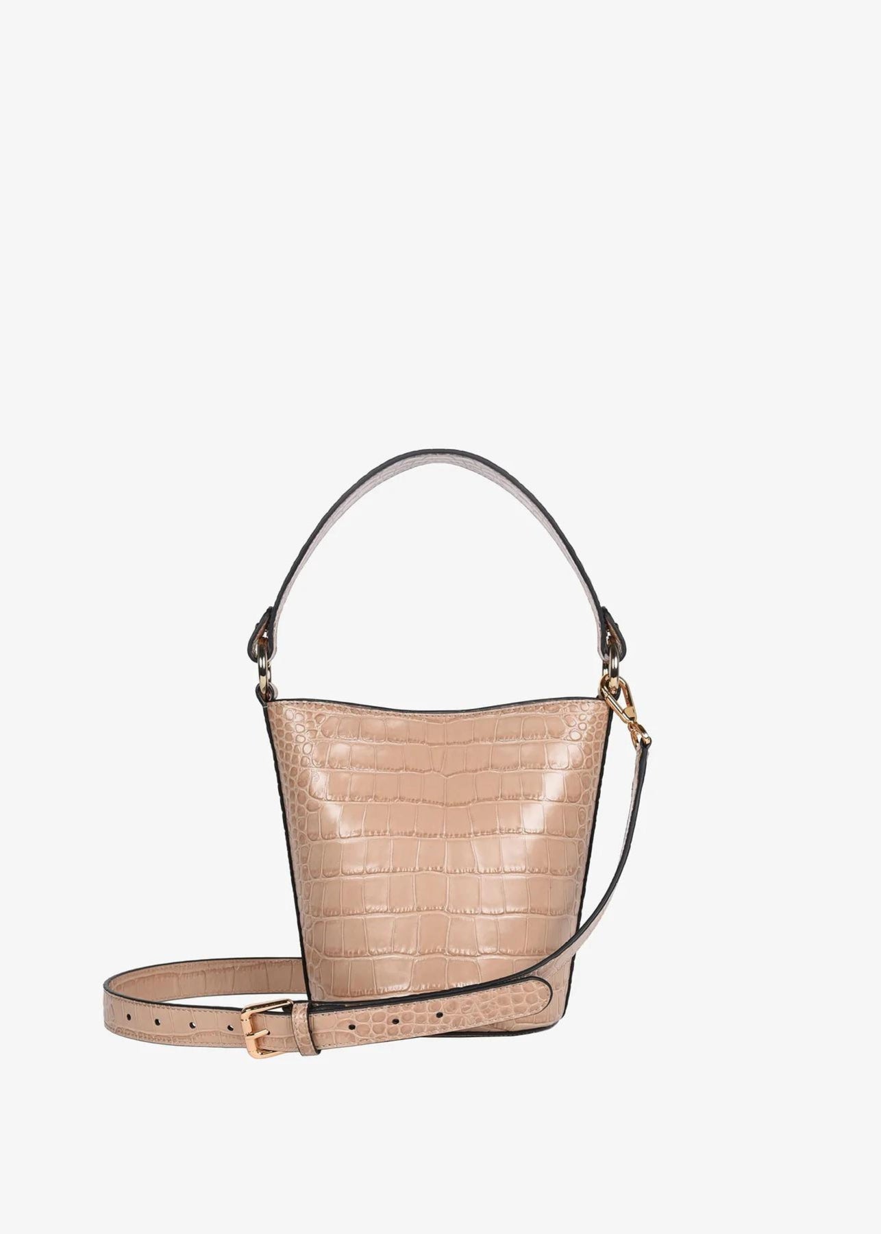 Croco Luxe Medium Shoulder Bag