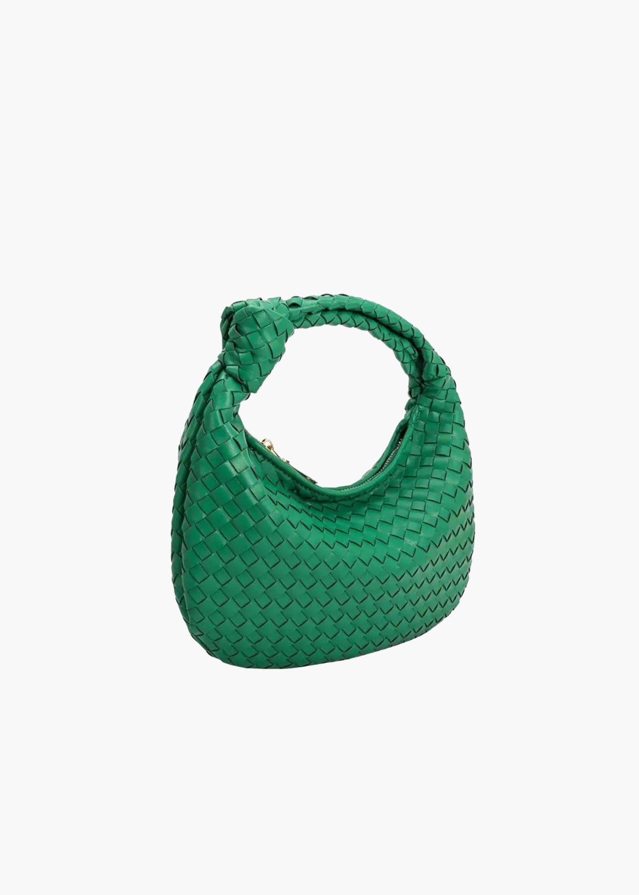 Johanna Tote Bag, Recycled Woven Vegan Leather - Green Vegan Bags Nude