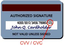 Visa CVV/CVC