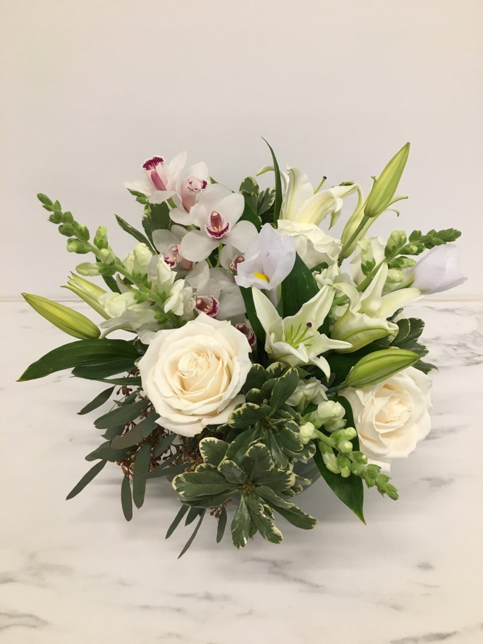 White Flower Arrangements – Roger Beck Florist - 612-871-7080