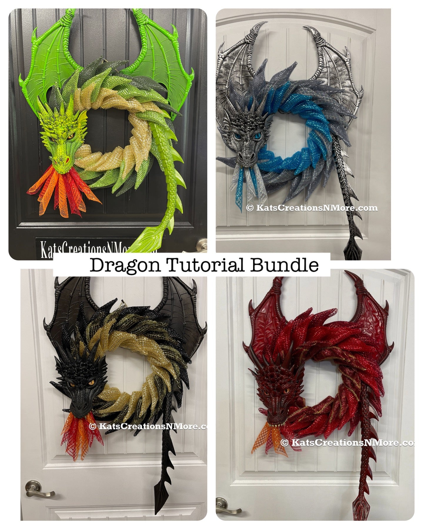 Kat's Creations N More April 2024 Wreath Making Tutorial Bundle
