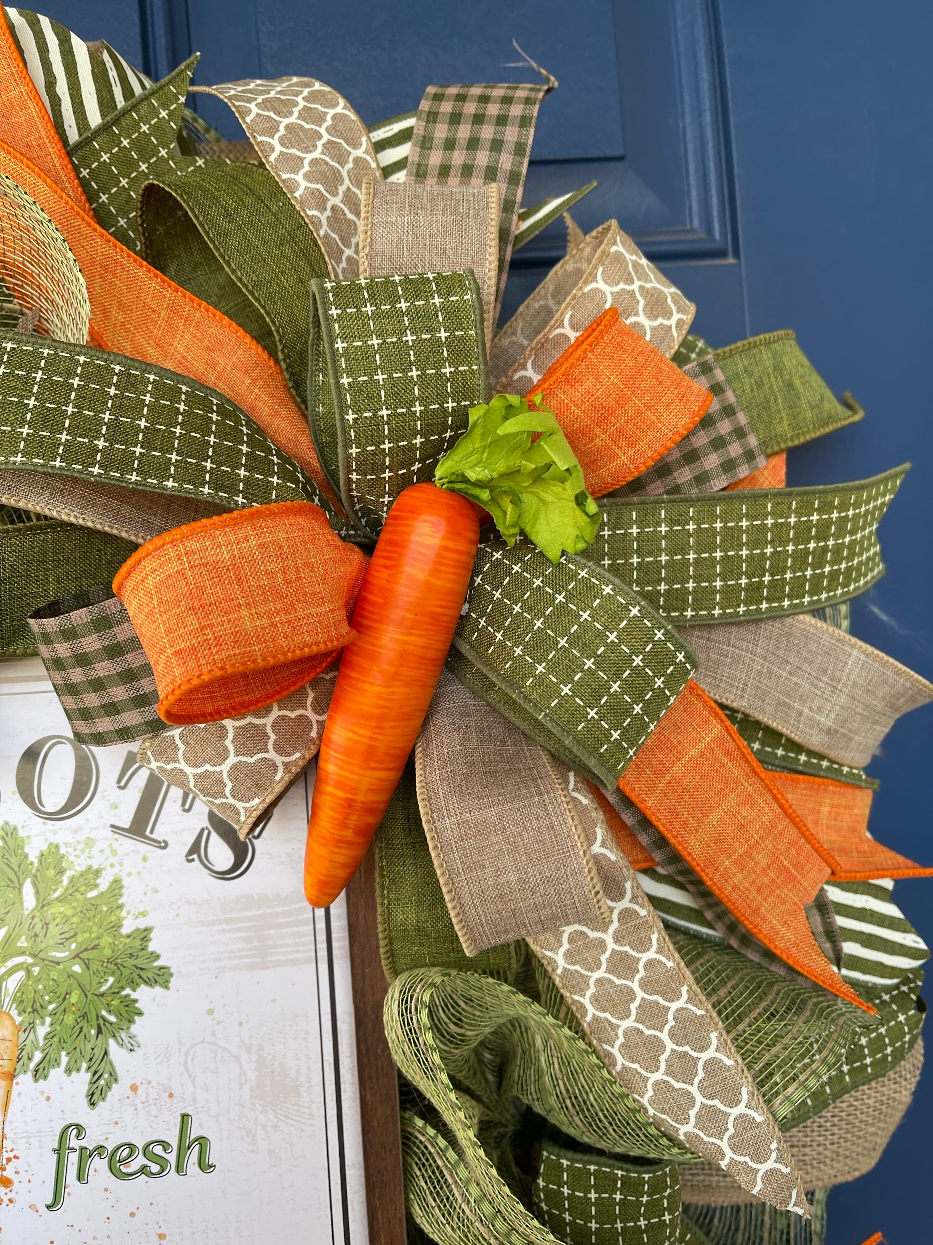 Carrot Farmhouse Wreath