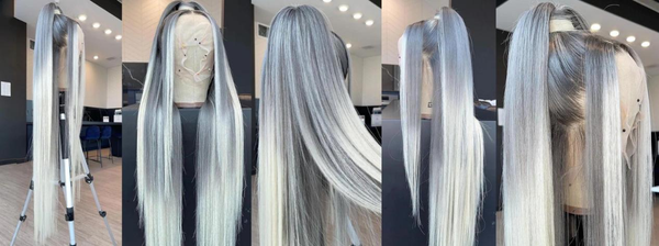 silver color hair wigs