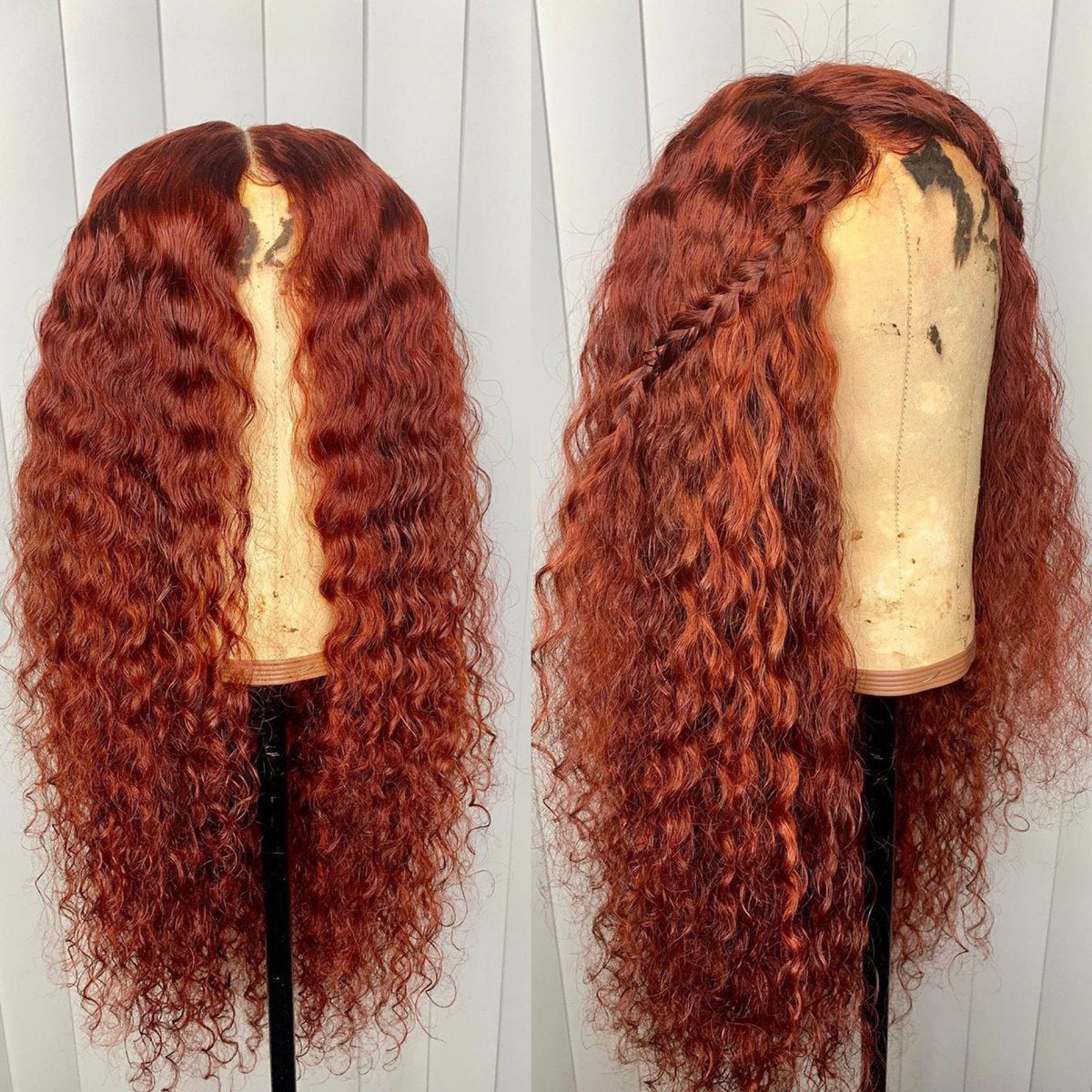 Peruvian Hair Red Deep Wavy Fashion Lace Front Glueless Wig Lux Hair Shop 