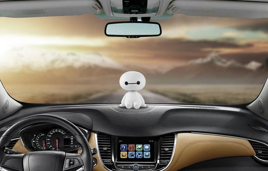 Plastic Baymax Robot For Car Interior Decorations Banfiy