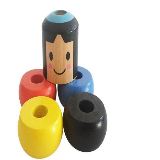 unbreakable wooden man toy