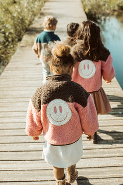 little teddy SMILEY JACKET pink